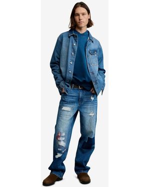 Desigual Patched Jeans - Blue