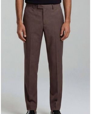 Harry Brown Giacomo Slim Fit Suit Trousers - Brown