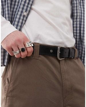 Dickies Cintura Nera Con Borchie - Grigio