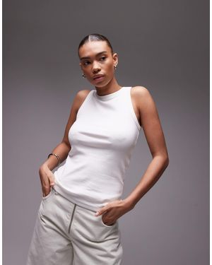 ARKET Rib Jersey Vest Top - Gray