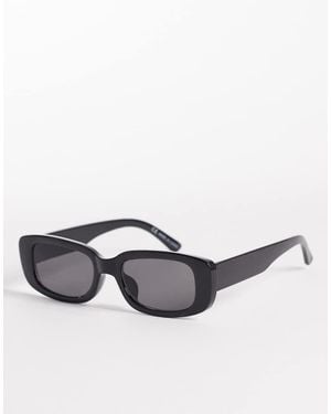 Cotton On Abby Rectangle Sunglasses - Black