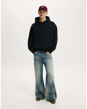 Cotton On Box Fit Hoodie - Blue