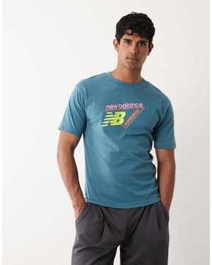 New Balance – classic – t-shirt - Blau