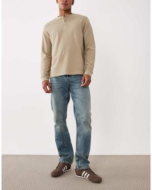 River Island Straight Leg Jeans - Natural