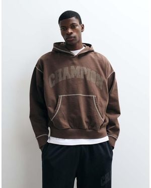 Champion Future Memories Oversized Hoodie - Brown