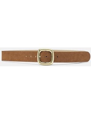 Pull&Bear Riem Met Vierkante Gesp - Wit