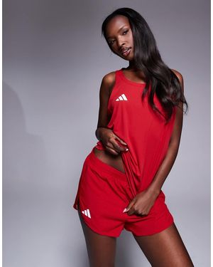 adidas Originals Pantalones Cortos Rojos Adizero De Adidas Running
