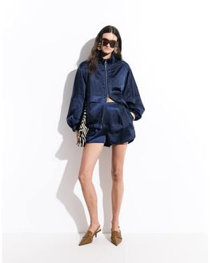 ASOS Shorts Sartoriali Satinati - Blu