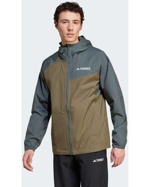 adidas Adidas Funktionsjacke TERREX MULTI 2L RAIN.RDY REGENJACKE - Grün