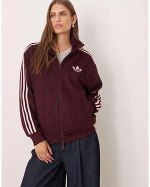 adidas Originals Firebird Fluffy Track Top - Red