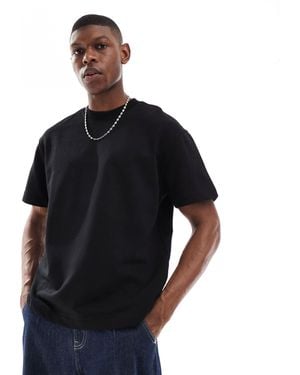Bershka Heavy Weight Oversized T-shirt - Black