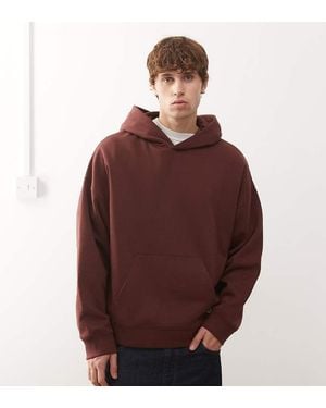 Collusion Boxy Hoodie - Brown