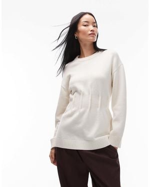 ARKET Cinched Waist Sweater - White