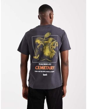 Levi's Pet Cemetary Back Print Relaxed Fit T-shirt - Black