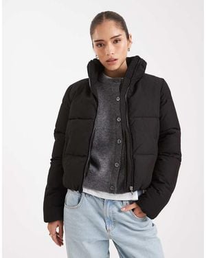 ONLY Padded High Neck Jacket - Black