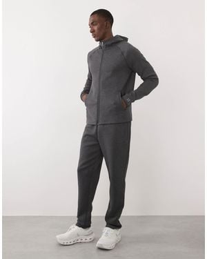 4505 Performance Tapered Leg Sweatpants With Zipper Pockets - Blue