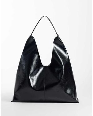 ASOS Scoop Bonded Tote Bag - Black