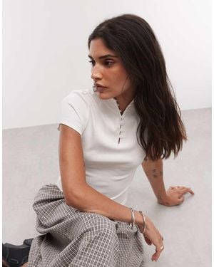 ASOS Jersey Grown On Neck Tee - Green