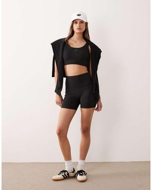 adidas Originals Adidas Sportswear Three Stripes Studios Booty Shorts - Natural