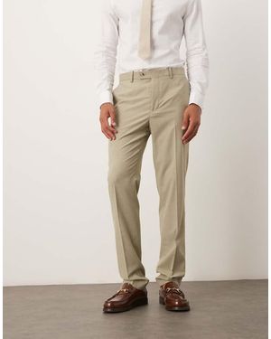 Mango Slim Fit Tailored Trouser Co-ord - Natural