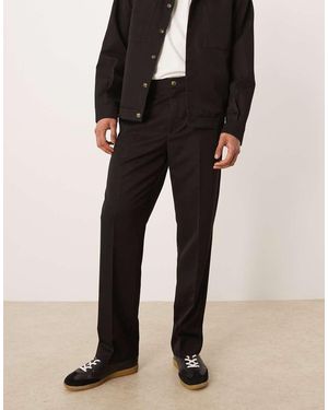 ASOS Tailored Co-ord Straight Trousers - Black