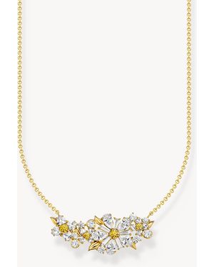 Thomas Sabo Verete halskette lovely daisy mit steinen - Weiß