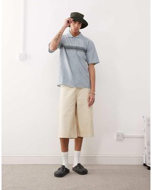 Gramicci Camisa Con Cremallera Y Patrón Ondulado De - Azul