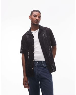 AllSaints – netley – hemd - Blau