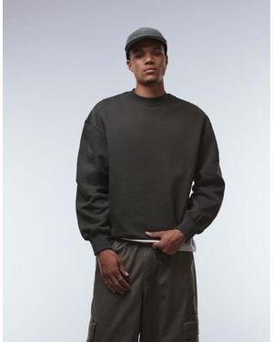 ASOS Premium Heavyweight Oversized Sweatshirt - Grey