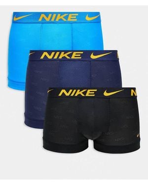 Nike Elite Breathe 3 Pack Trunk - Blue