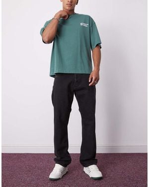 Weekday Space Relaxed Fit Straight Leg Jeans - Black