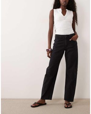 Vila Brady Barrel Leg Jeans - Zwart