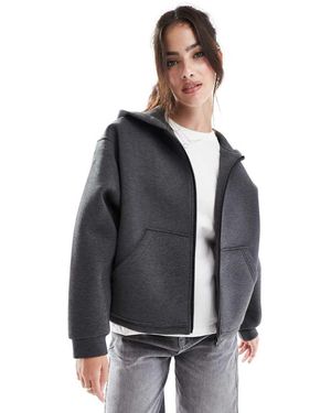 Stradivarius Zachte Hoodie - Grijs