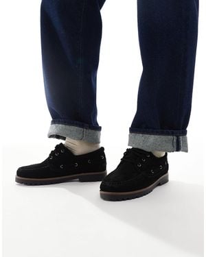 Jack & Jones Suede Boat Shoes - Blue