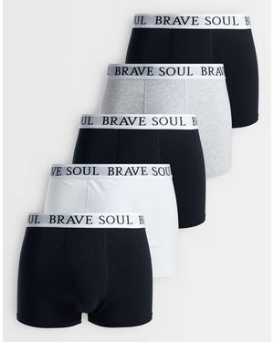 Brave Soul – 5er-pack boxershorts - Blau
