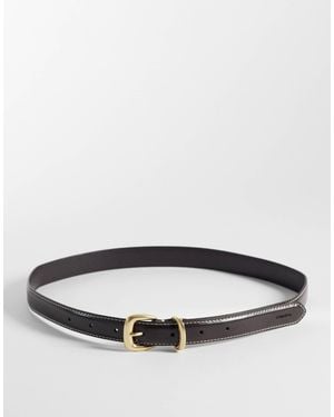 Calvin Klein Contrast Belt 25Mm - Gray