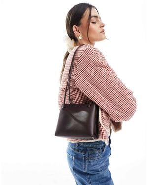 PASQ Box Bag With Adjustable Crossbody Strap - Pink