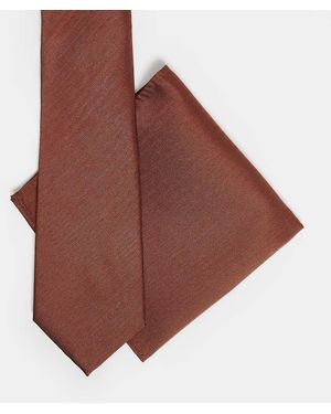 ASOS Cravatta E Fazzoletto Da Taschino - Rosso