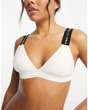 Pink Soda Sport Polyester Blend Lazuli Bikini Top - Brown
