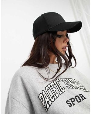 ASOS Plain Baseball Cap With Improved Fit - Black