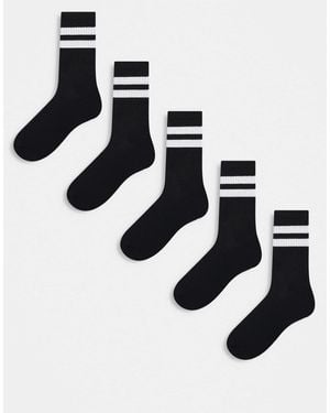 ASOS 5 Pack Sports Socks - White
