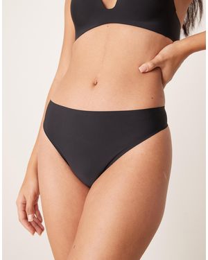 New Look – glatter tanga - Schwarz
