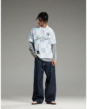 Weekday – astro – unisex – weite jeans - Blau