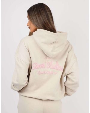 SIMMI X Mia Khan Marilyn Printed Hoodie - Natural