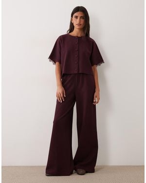 Miss Selfridge Weite hose als kombiteil - Rot