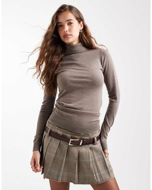 Object – langärmliges strickoberteil - Braun