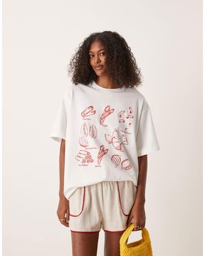 ASOS – oversize-t-shirt - Natur