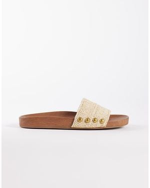 ALDO Rooted Flat Sandal - White