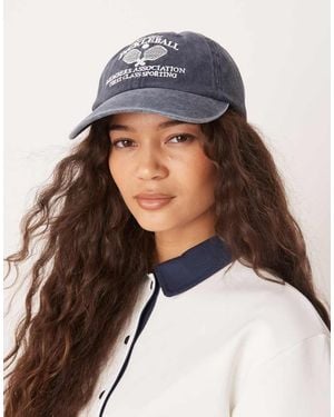 ASOS Pickle Ball Embroidered Cap - Brown