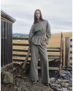 Daisy Street Broek Met Wijde Pijpen - Grijs